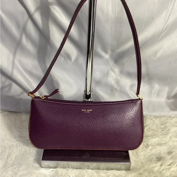 Kate Spade Purple Leather Shoulder Bag w/COA